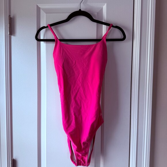 NWT Speedo Women's Pink Swimsuit One Piece Flex Double Cross Back Moderate Cut 8 - Picture 7 of 8